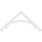 Ekena Millwork Pitch Legacy Architectural Grade PVC Gable Pediment, 48"W x 22"H x 1"P (11/12) GPP048X022X100LEG - alternate 3
